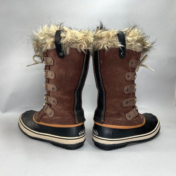 Sorel JOAN OF ARCTIC Boots Women's Size 7 Waterproof Brown Suede Winter Snow - Picture 8 of 14